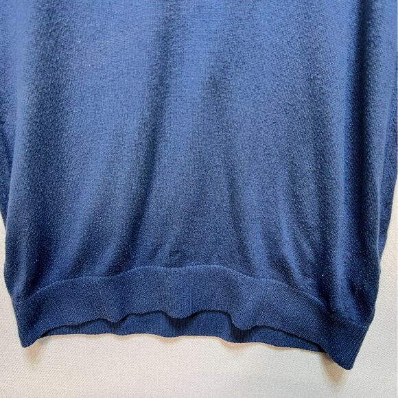 Hollister Mens V-Neck Sweater Medium Blue Knit Pullover Long Sleeve Casual - Picture 5 of 13
